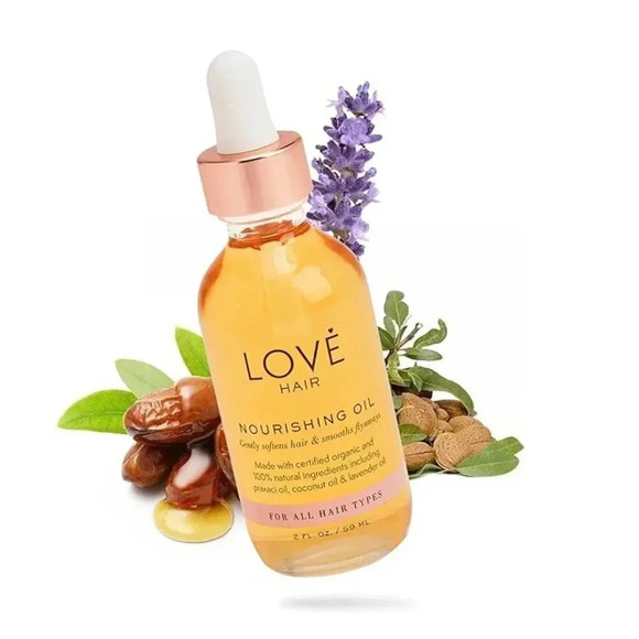 LOVE‎ Hair Oil, All Natural, Paraben & Sulfate Free, Vegan, 2oz - Picture 1 of 6